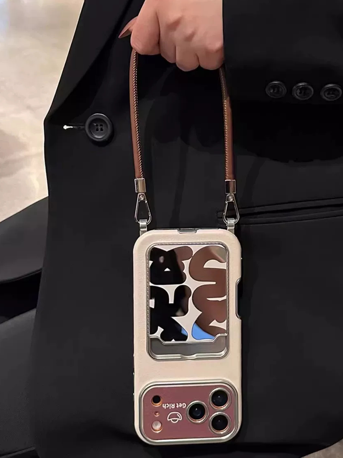 Leather Card Wallet - Funda de Lujo de Cuero con