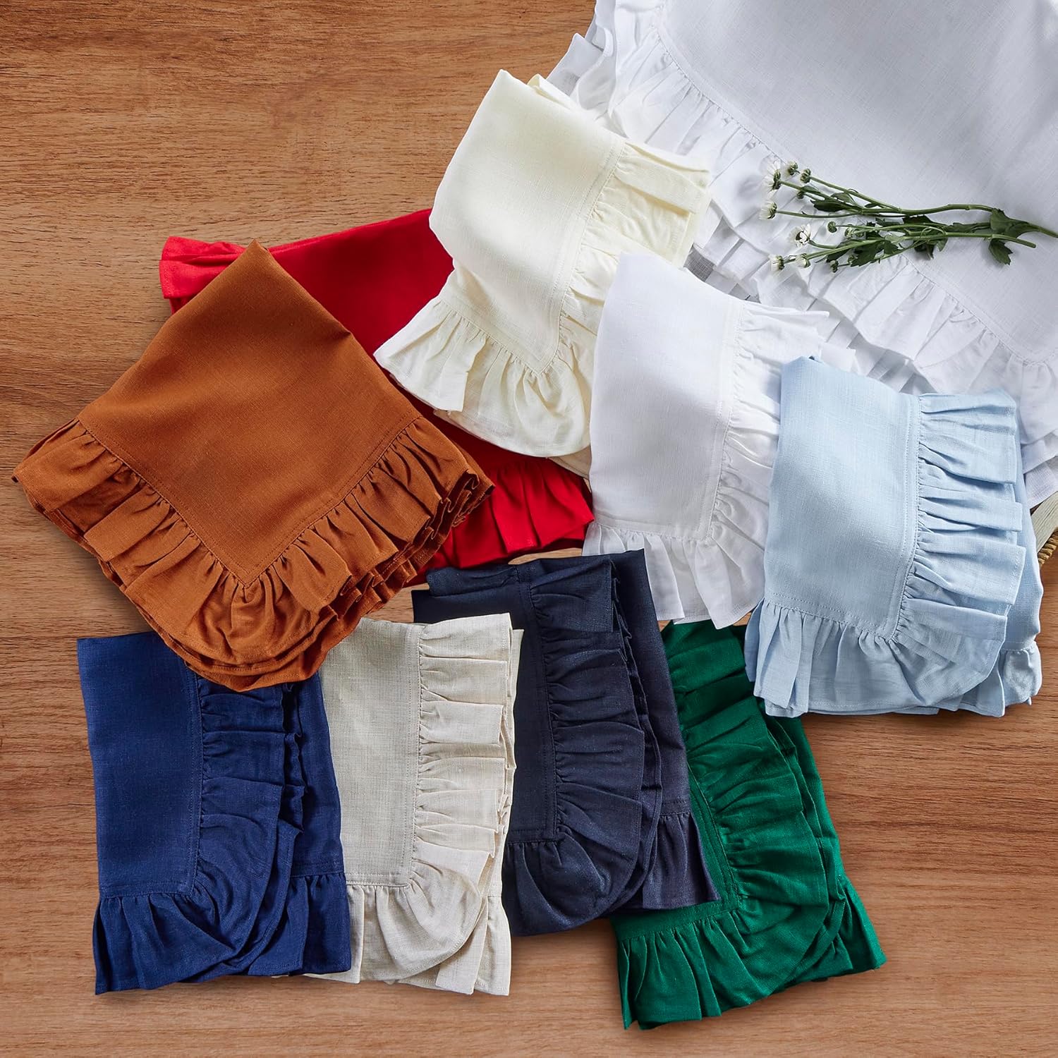 Linen Napkin Set - Juego de 4 servilletas de lino