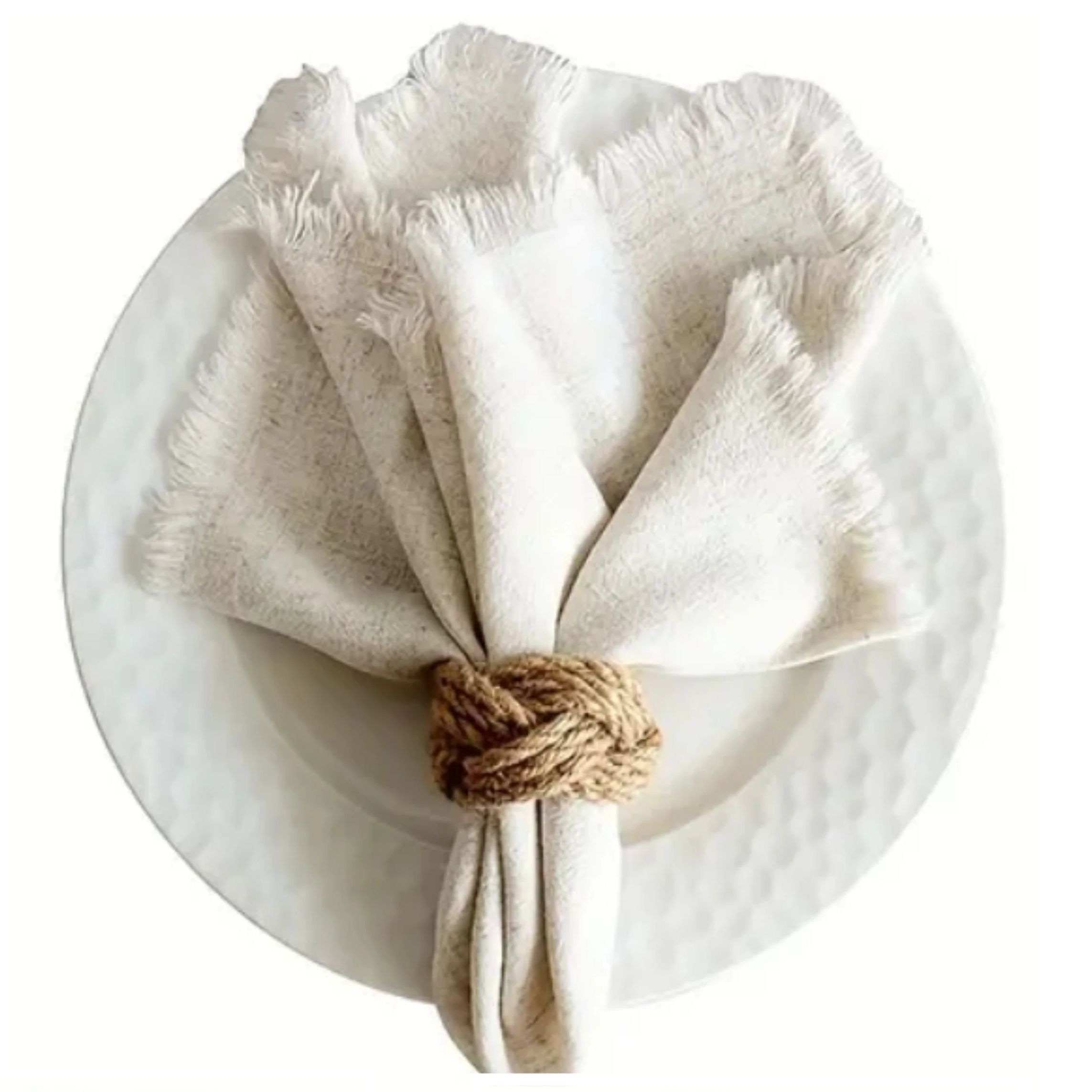 Juego de servilletas trenzadas - Linen Napkin Set reseña y precio