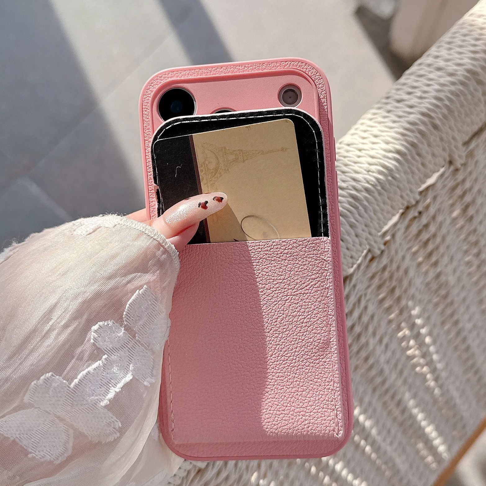 Funda con ranura para tarjetas - Leather Card Wallet reseña y precio
