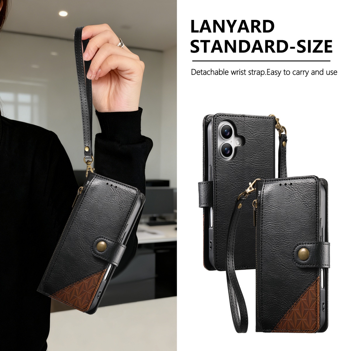Funda de piel sintética con cr - Leather Card Wallet reseña y precio