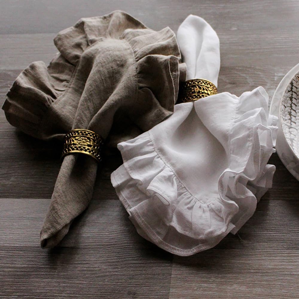 Juego de 4 servilletas de lino - Linen Napkin Set reseña y precio