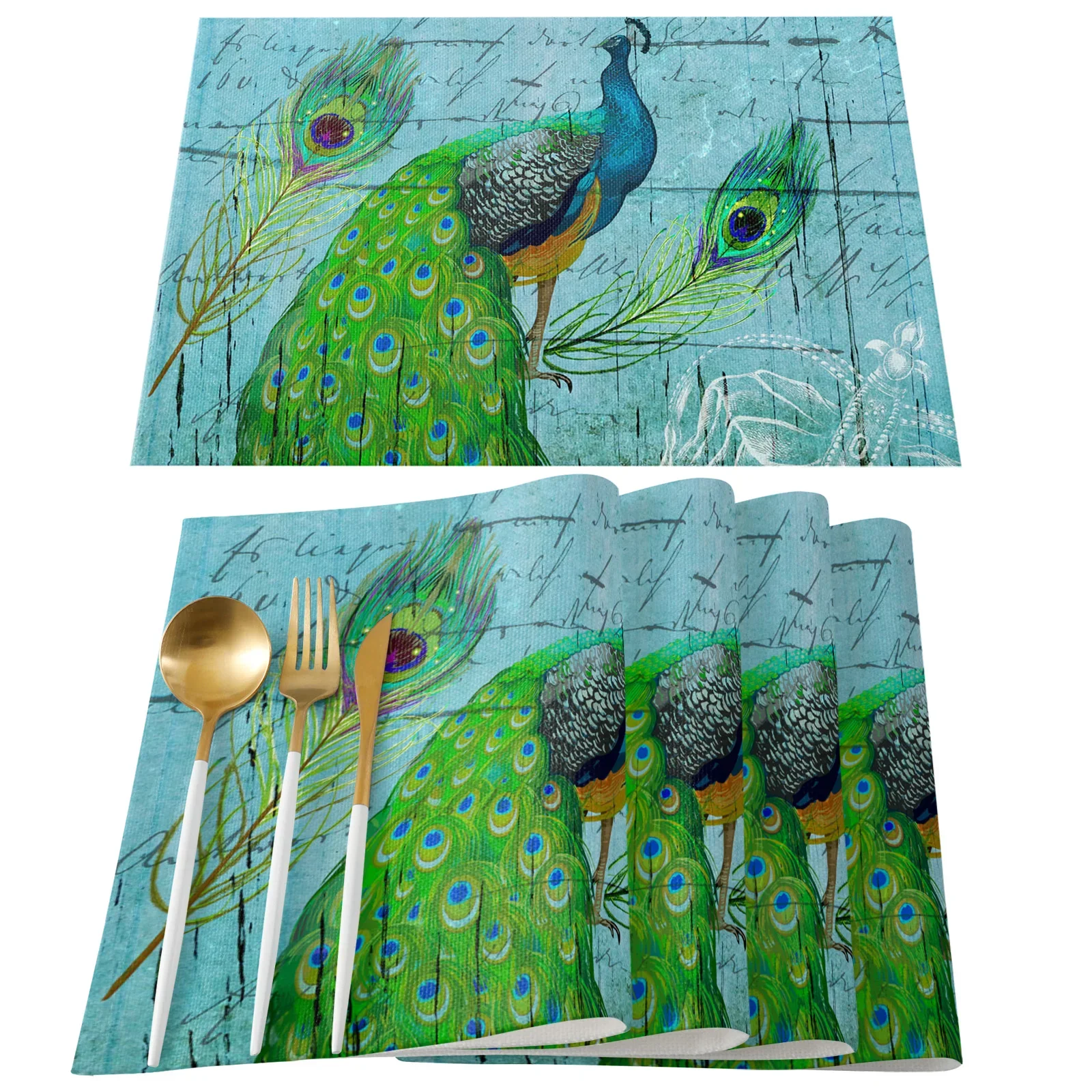 Juego de 4 tapetes de mesa de  - Linen Napkin Set reseña y precio