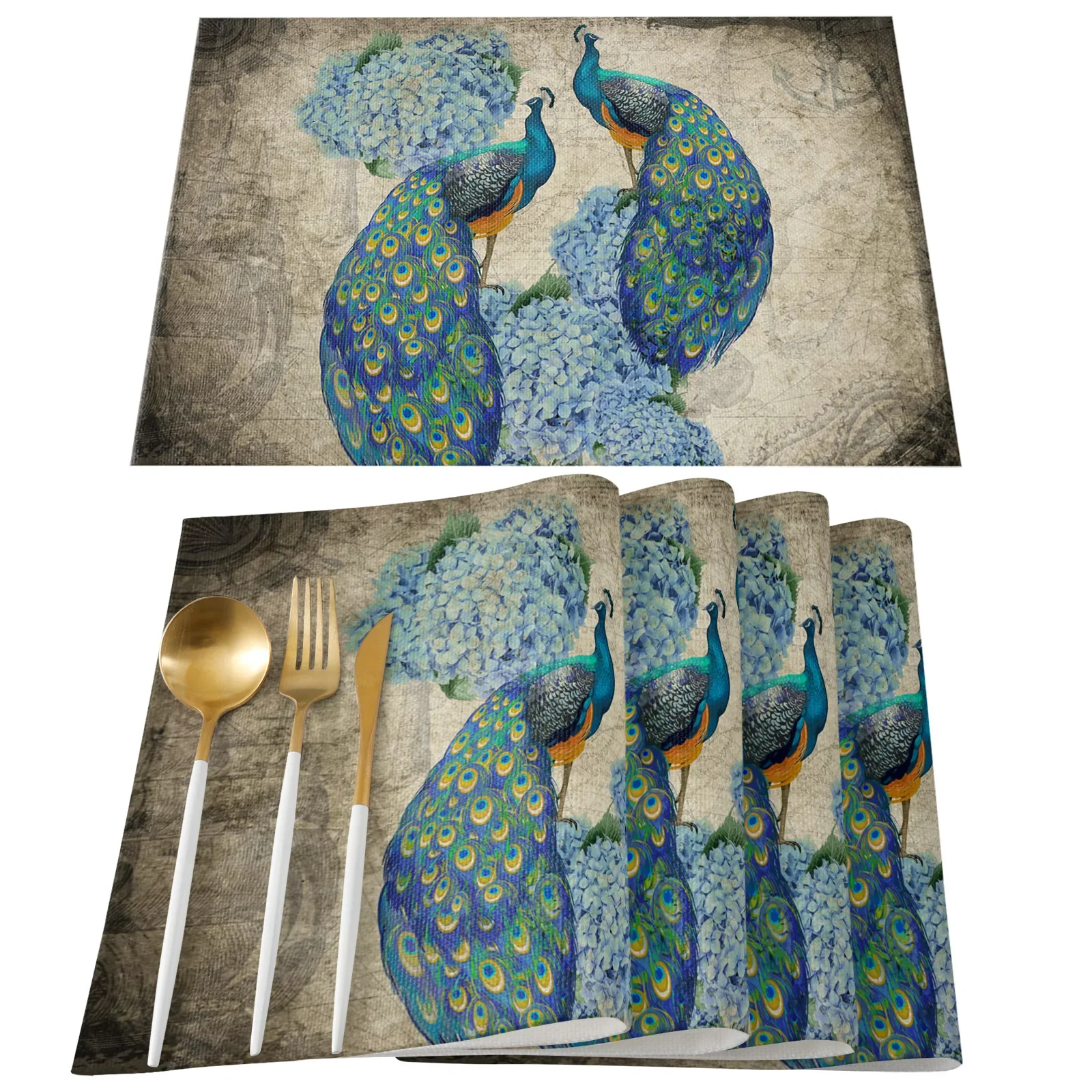 Juego de 4 tapetes de mesa de  - Linen Napkin Set reseña y precio