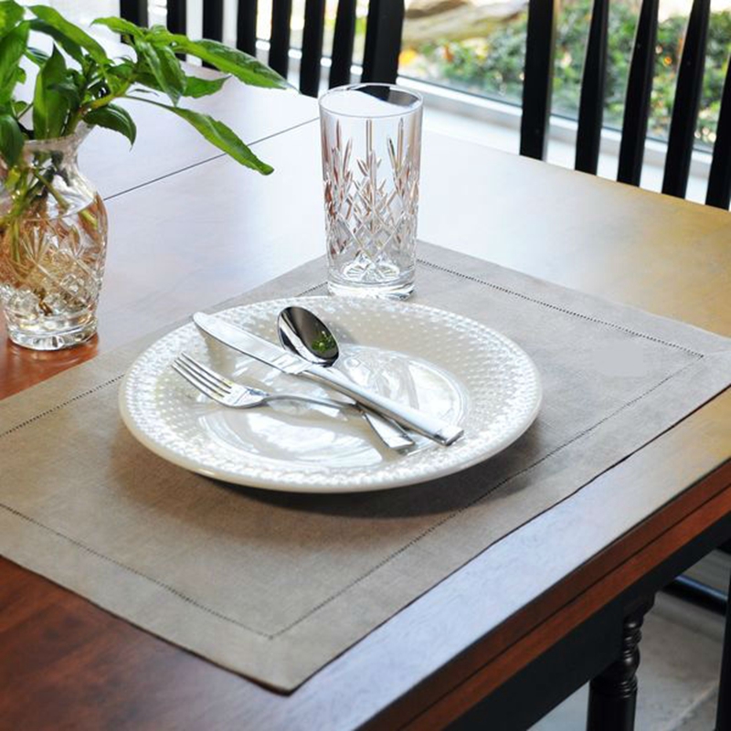 Servilletas de costura blanca  - Linen Napkin Set reseña y precio