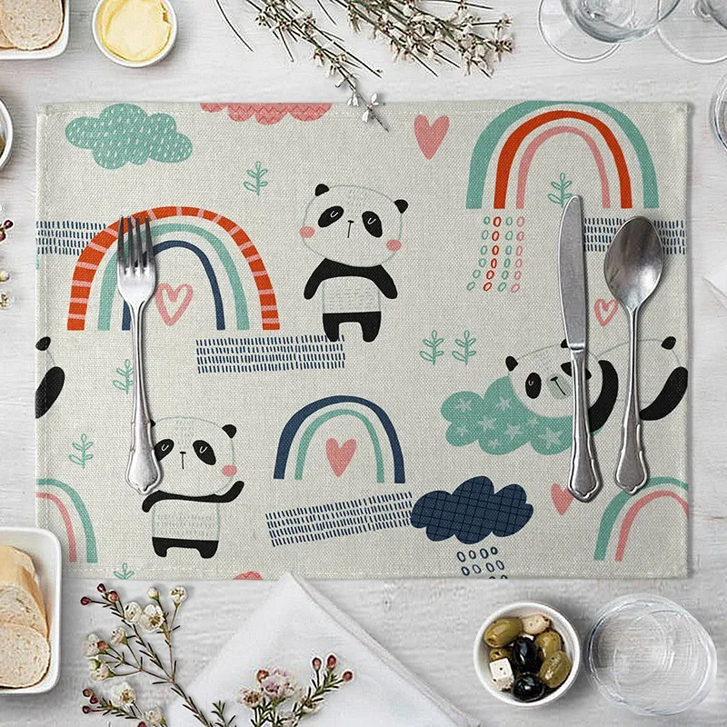 Mantel Individual de León y ti - Linen Napkin Set reseña y precio