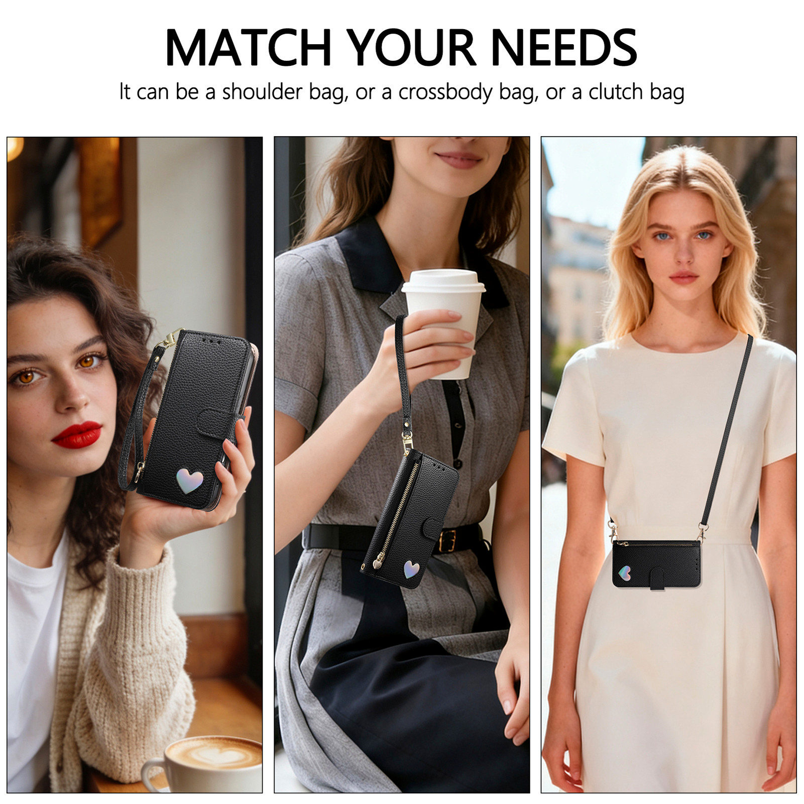 Funda de piel sintética con cr - Leather Card Wallet reseña y precio