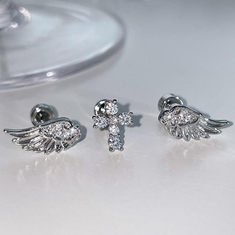 Pendientes de Cruz con Alas de - Luxury Lifestyle Gifts reseña y precio