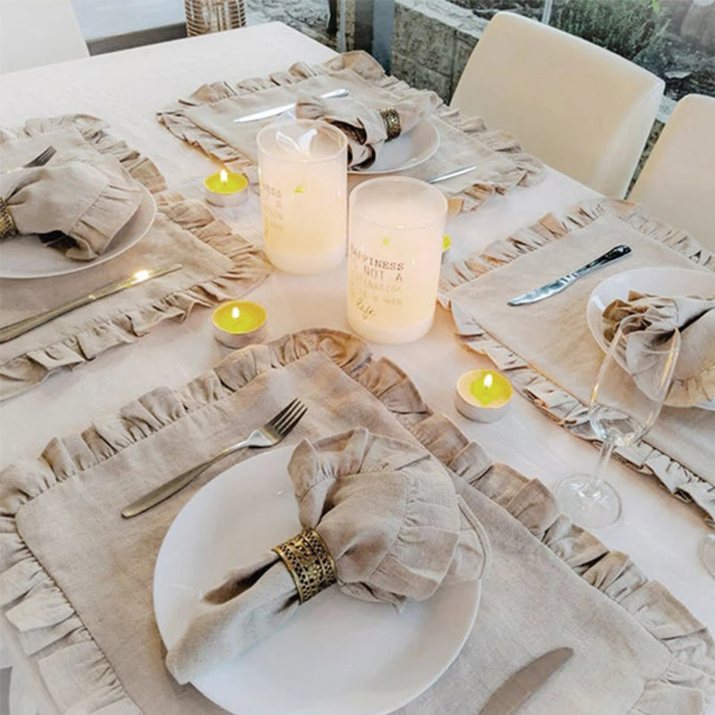 Juego de 6 Servilletas de Lino - Linen Napkin Set reseña y precio